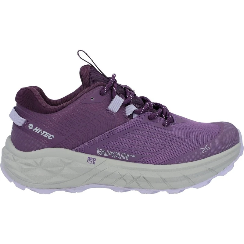 Hi-Tec Female Fuse Trail Low Trainers, Purple, 7