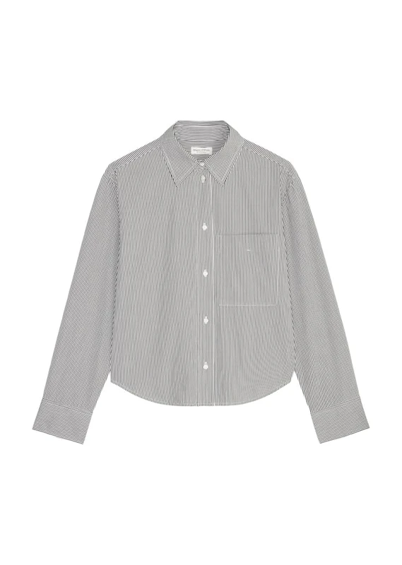 Marc OߴPolo Women's Organic Cotton Striped Blouse, Multicolor (Multi), 10