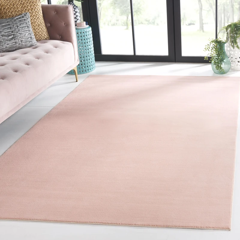 Safavieh Boho Rug Living Room, Dining Room, Bedroom - Machine Washable and Non Slip - Loft Collection, Short Pile, in Peach, 70 X 244 cm