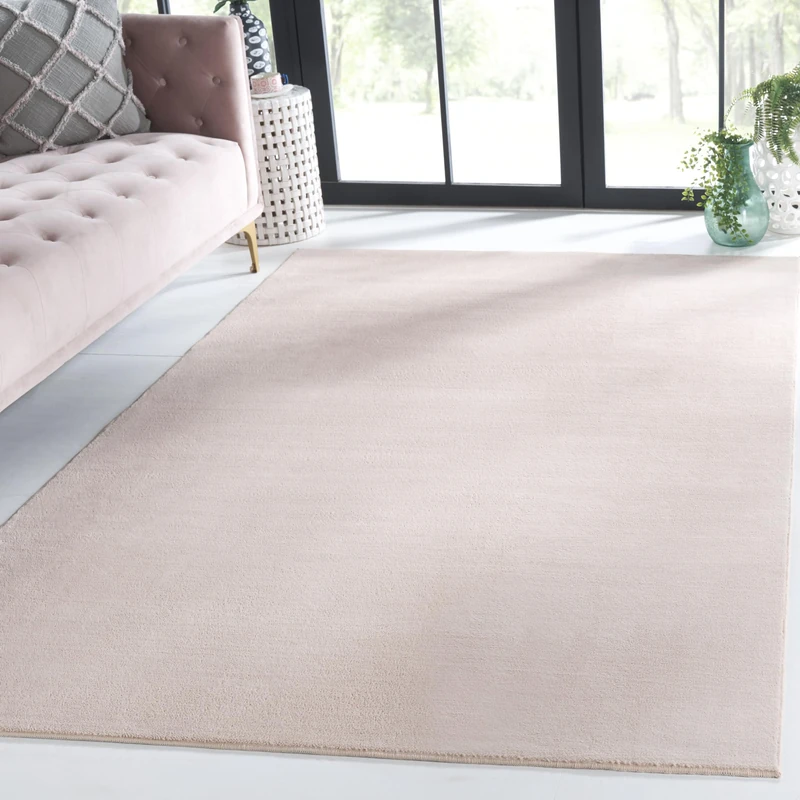Safavieh Boho Rug Living Room, Dining Room, Bedroom - Machine Washable and Non Slip - Loft Collection, Short Pile, in Beige, 70 X 244 cm - Image 1