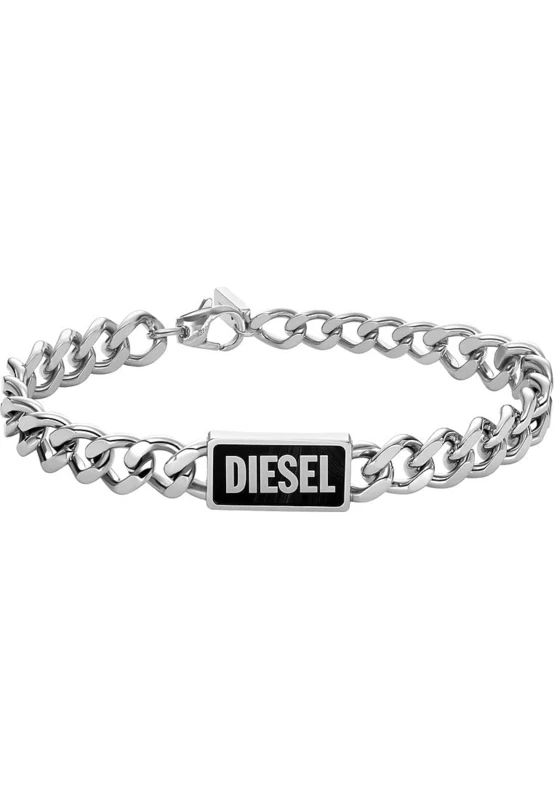 Diesel Men's Steel Silver Stainless Steel Bracelet, DX1513040