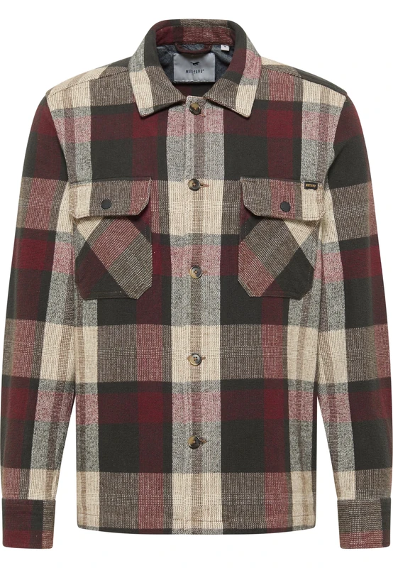 MUSTANG Men's Style Dayton Shirt, Multi Check 12676, 5XL - Image 1