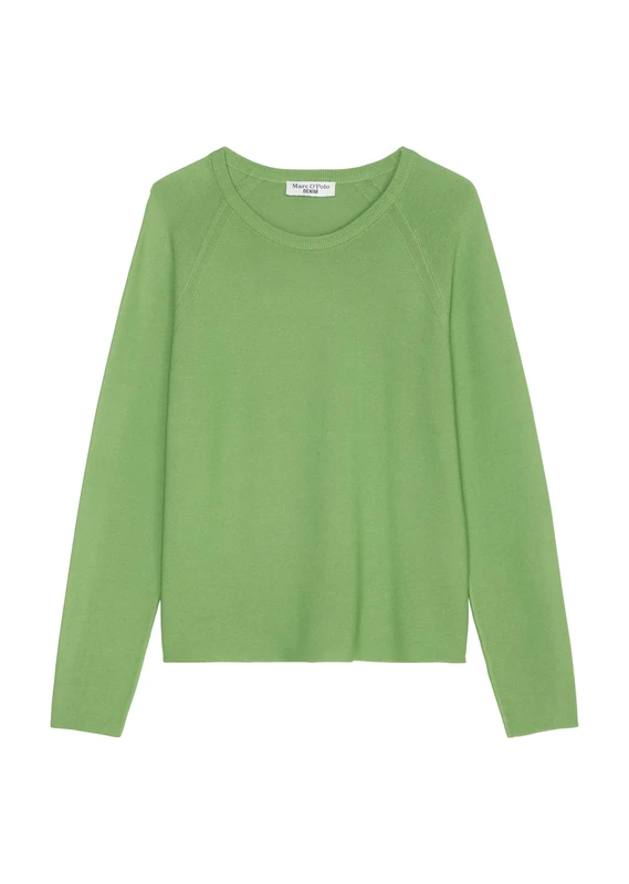 Marc OߴPolo Denim Women's Organic Cotton Jumper with Round Neck, Green (Herbal Garden), XS - Image 1