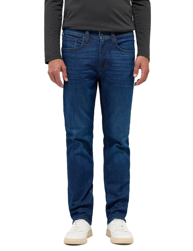 MUSTANG Men's Style Orlando Slim Jeans, Dark Blue 803, 38 W/32 L