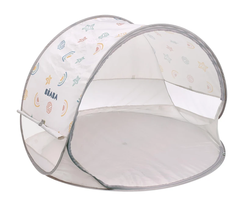 BEABA, Pop-Up Beach Tent, Anti-UV Baby Tent, Sun Shelter, Umbrella Portable, Garden Shade, UPF50+ Maximum Sun Protection, UV Filtered, 360° Ventilation, Mosquito Nets, Spacious, Carry Bag, Breezy