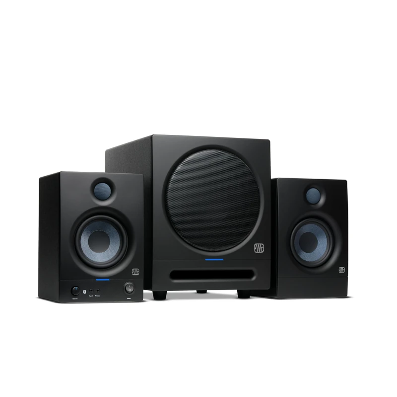 PreSonus Eris 2.1 Bluetooth Speaker System with Subwoofer — Eris 4.5BT Studio Monitor Pair & Eris Sub 8BT for Near Field Music Production, Desktop Computer, Hi-Fi Home Audio