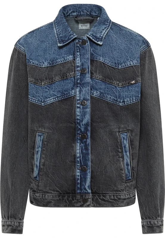 MUSTANG Women's Style Verona Jerans Jacket, Dark Grey 580, S