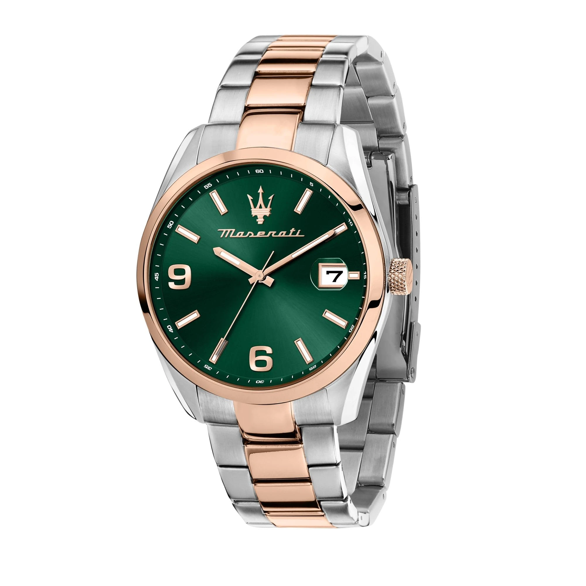 Maserati Limited Edition Men's Watch, Time, Date, Analogue, Steel Strap, ATTRAZIONE Collection - R8853151020