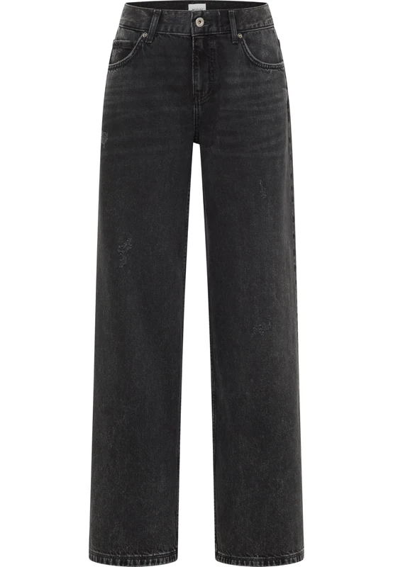 MUSTANG Women's Style Medley Wide Leg Jeans, Dark Grey 787, 28W x 36L