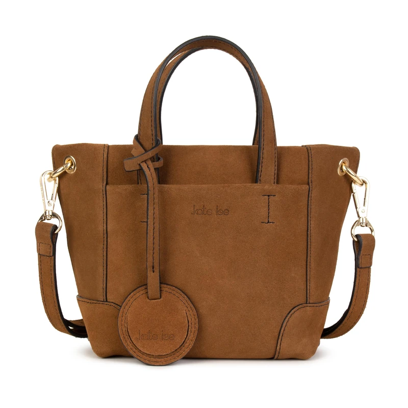 Kate Lee Women's Leather Shoulder Bag Tane Brown, Petit