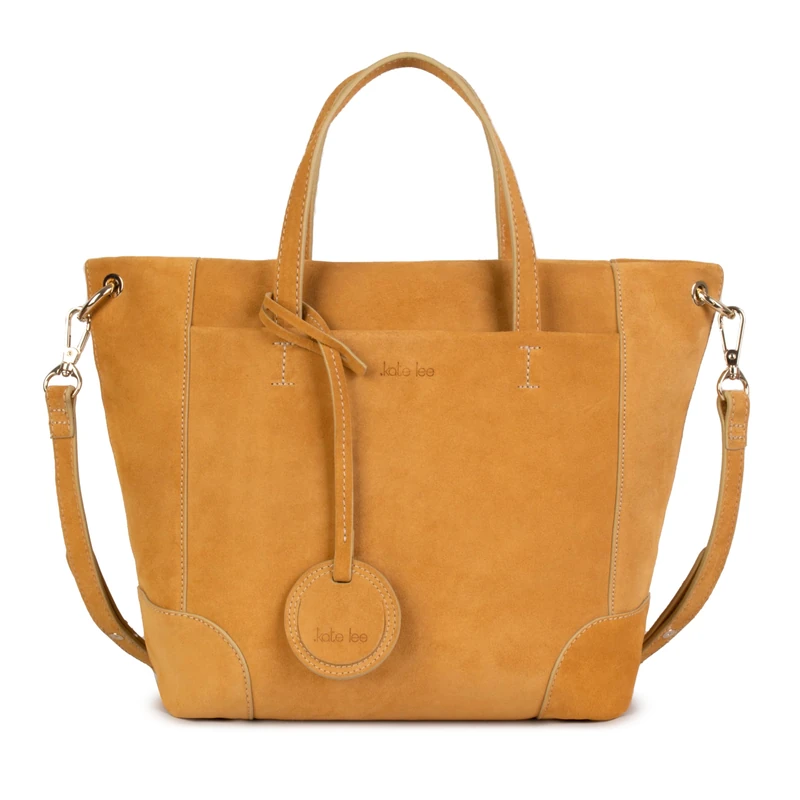 Kate Lee Women's Sac en Cuir Tanyal Jaune Leather Bag, Yellow, Grand