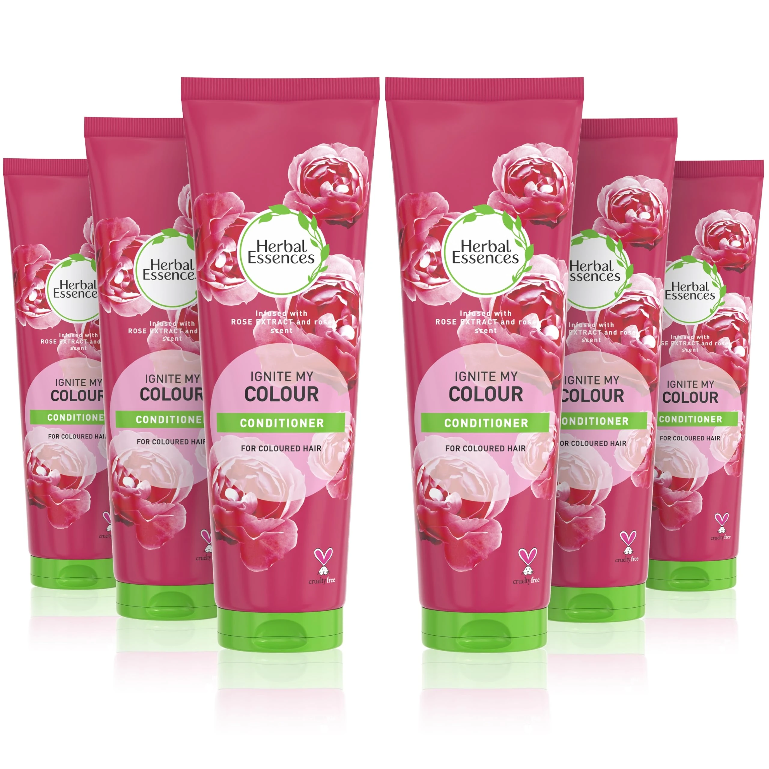 Herbal Essences IGNITE MY COLOUR Conditioner 275ml. Moisturises Coloured And Dyed Hair, Pack of 6
