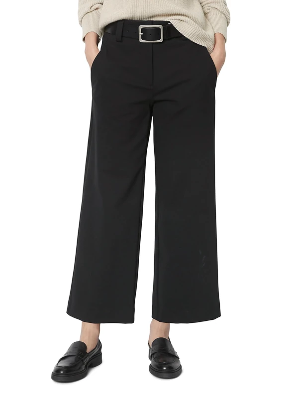 Marc OߴPolo Women's Wide Leg Culottes with Stretch, Black (Black), 6