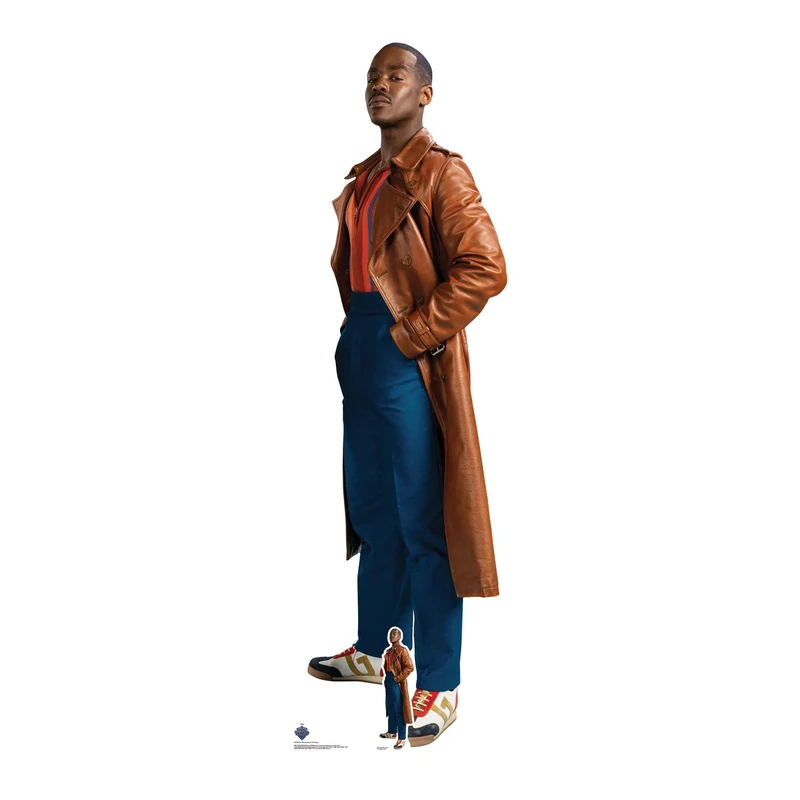 Star Cutouts SC4508 Ncuti Gatwa The Fifteenth Doctor Lifesize Doctor Who Cardboard Cutout Ideal for Doctor Who Fans, Parties, Collectors and Events