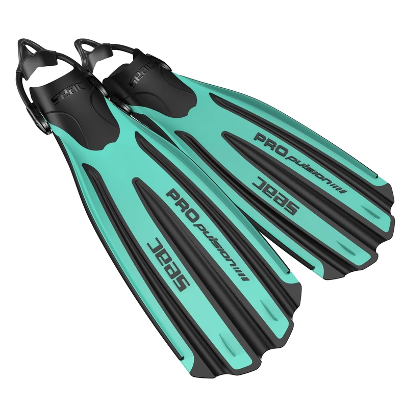 Seac Sub Propulsion S SCUBA Diving Fins, Sling Strap, Open Heel, High Performance (Made in Italy), tiffany, 9/11UK