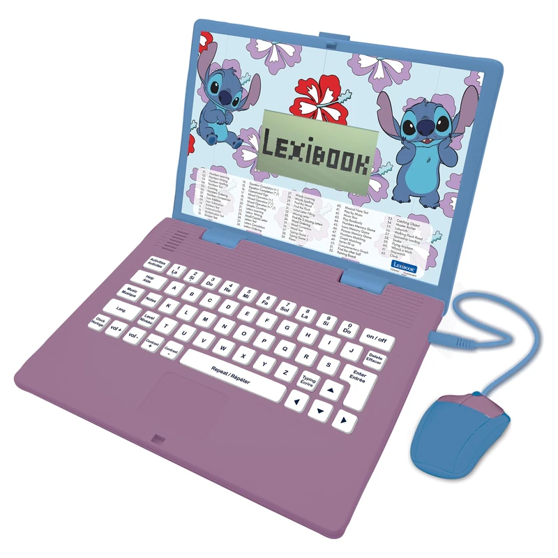 Lexibook Disney Stitch Bilingual English/Spanish Laptop JC598Di2