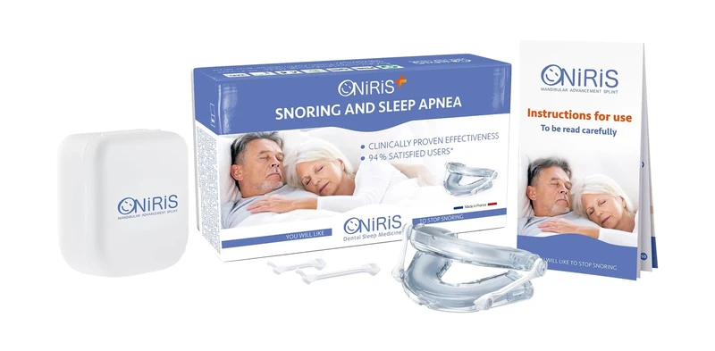 ONIRIS + - Anti-snoring Device - Clinically Proven for Sleep Apnoea - Made in France – Sleep aid - Mandibular advancement Device - Address The Root Causes of Poor Sleep