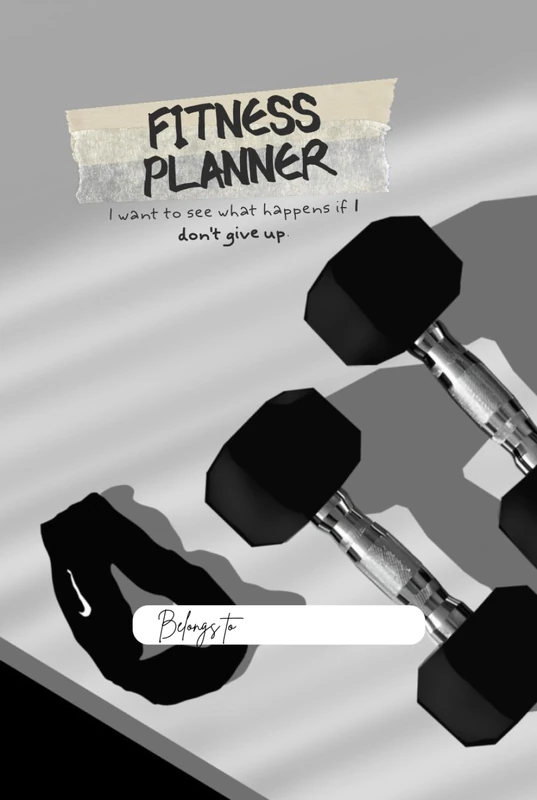 Fitness Planner with Holographic-Themed: | 543 pages, 6.14 x 9.21" - Image 1