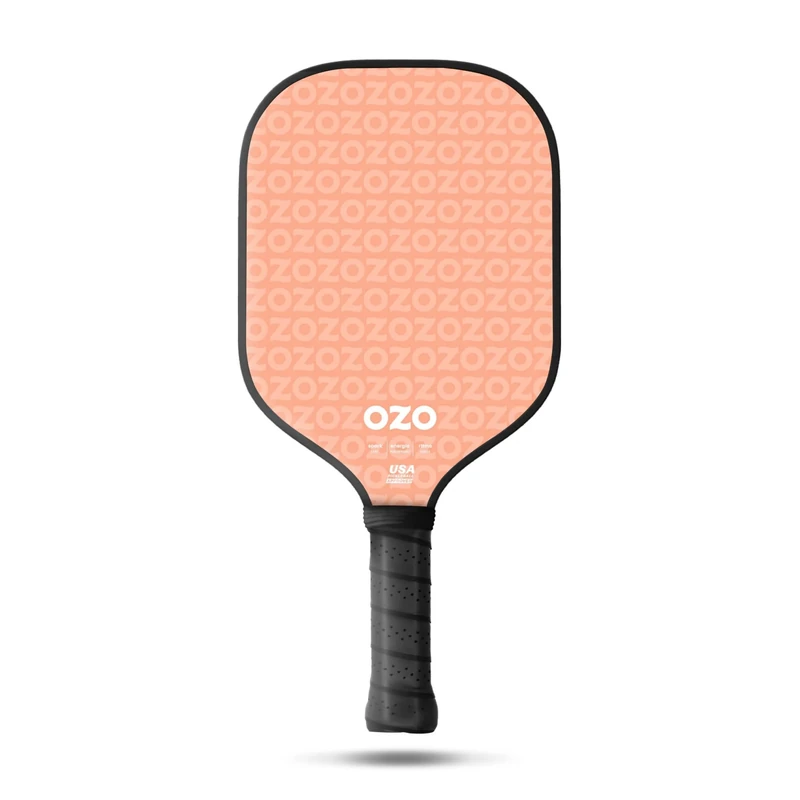 OZO Pickleball - Spark Beginner Power Paddle - USAPA Approved Beginner Power Paddle - Carbon Fiber Face Racket (Pink)