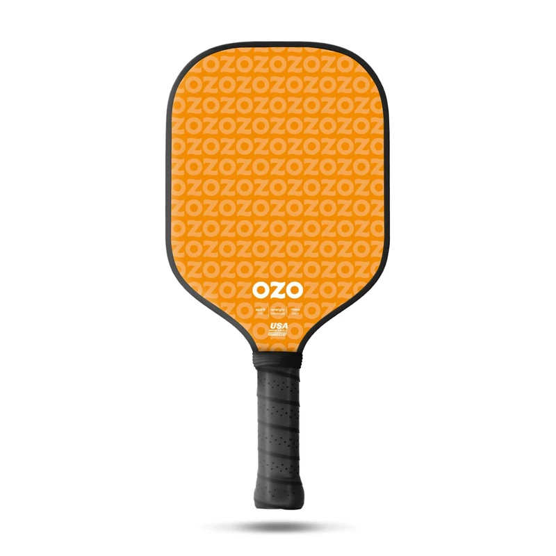 OZO Pickleball - Spark Beginner Power Paddle - USAPA Approved Beginner Power Paddle - Carbon Fiber Face Racket (Orange)