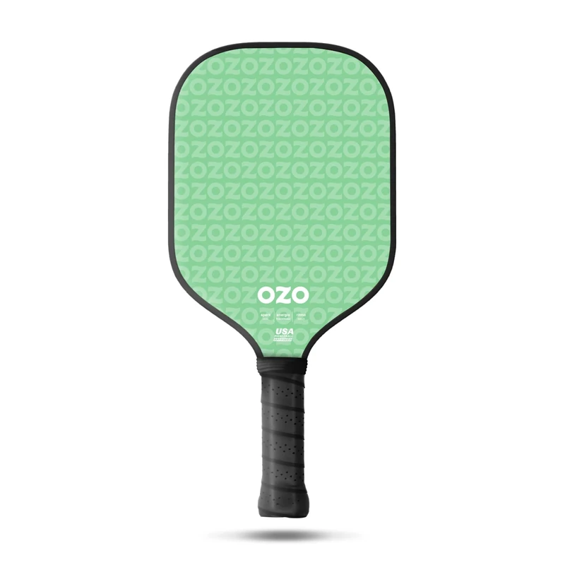 OZO Pickleball - Spark Beginner Power Paddle - USAPA Approved Beginner Power Paddle - Carbon Fiber Face Racket (Green)