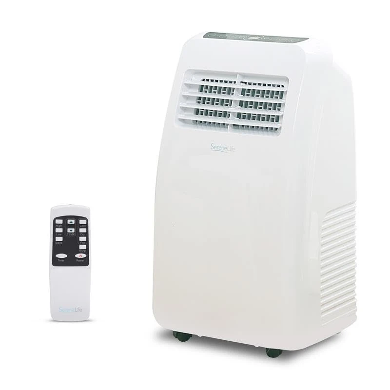 SereneLife Portable Air Conditioner - 9000 BTU Air Conditioning Unit, 4-in-1 Digital Display with Heat, Dehumidifier, Cooling, Fan & Sleep Mode with 24 Hour Timer, Remote Control, Window Kit