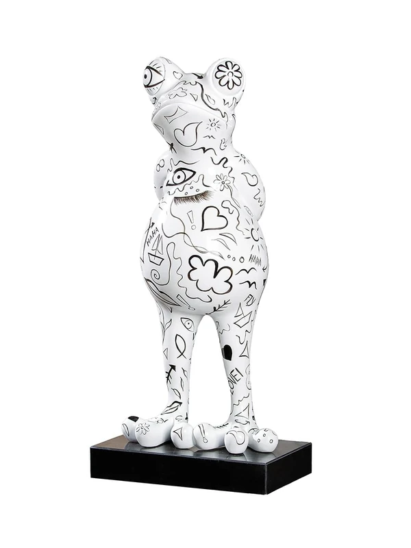 Casablanca modernes Design Decorative Sculpture, Resin Marble, White, Höhe 68 cm