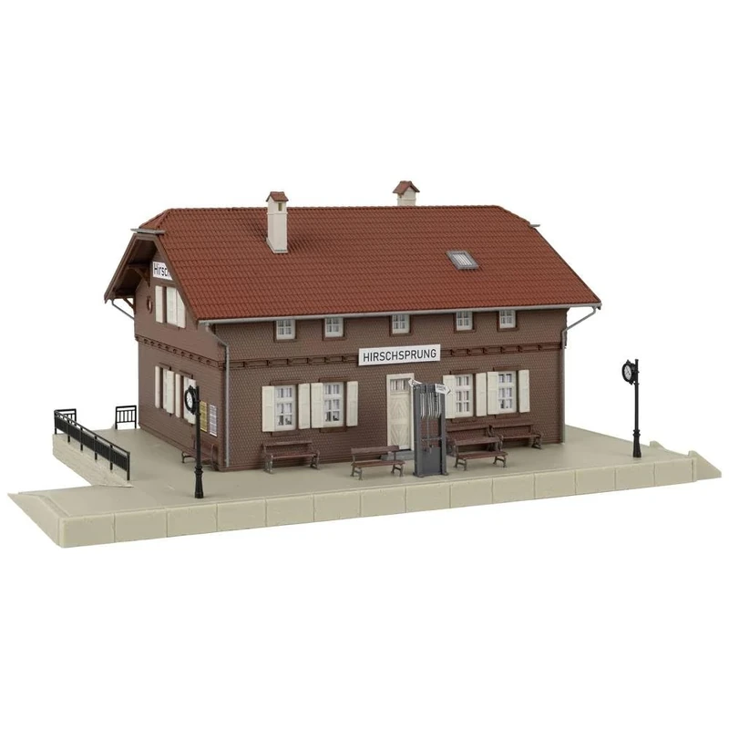 FALLER Hirschsprung 191822 Railway Station - Track H0 - Building for Model Railways - Scale: 1:87