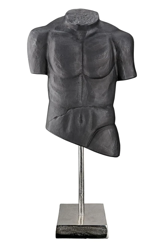 Casablanca modernes Design Decorative Sculpture, Aluminium, Charcoal, Höhe 55 cm