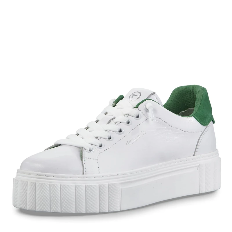 Tamaris Women's Trainers, White Green, 7.5 UK