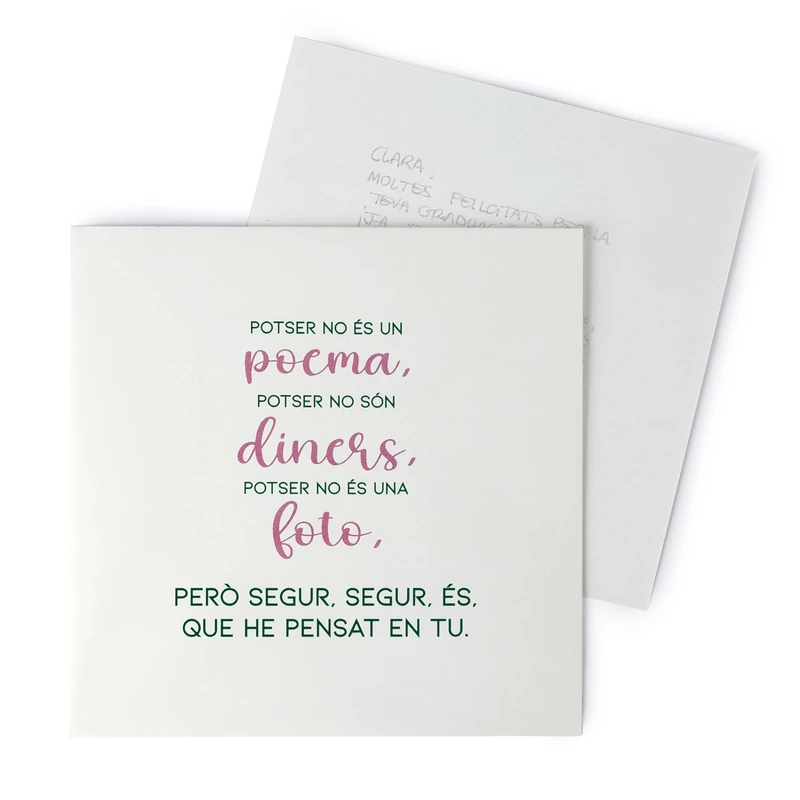 Mopec X39.2 Pack of 25 Gift Vouchers Green and Pink Message He pensat…