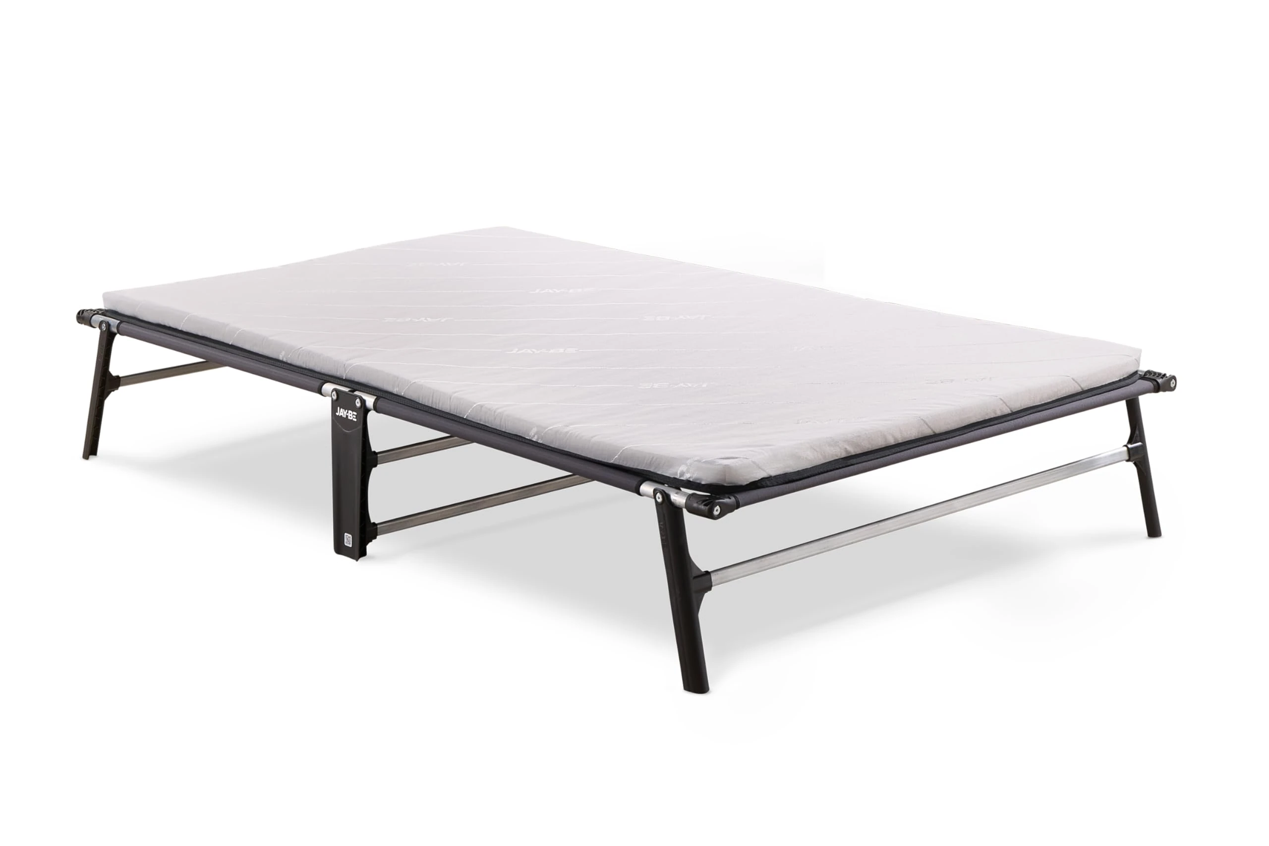 Jay-Be CE120 Compact Folding Bed with e-Fibre Mattress, Small Double