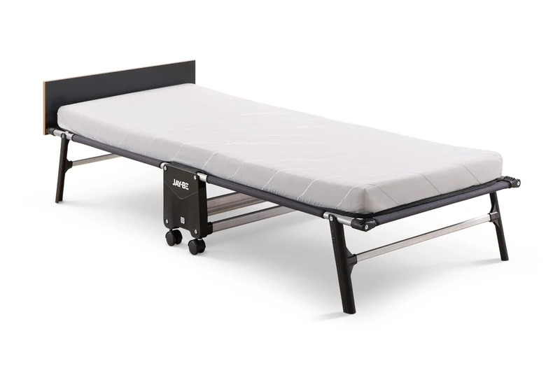 JAY-BE RE80 Rollaway Folding Bed with e-Fibre Mattress, Single