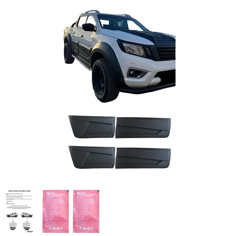 ONEWAY Body Cladding compatible with Nissan Navara NP300 (D23) 2014-2021 (Jumbo) - Matt black