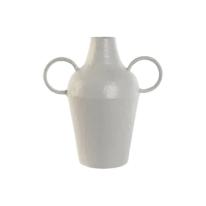 Home ESPRIT Vase White Metal 33.5 x 20 x 36 cm