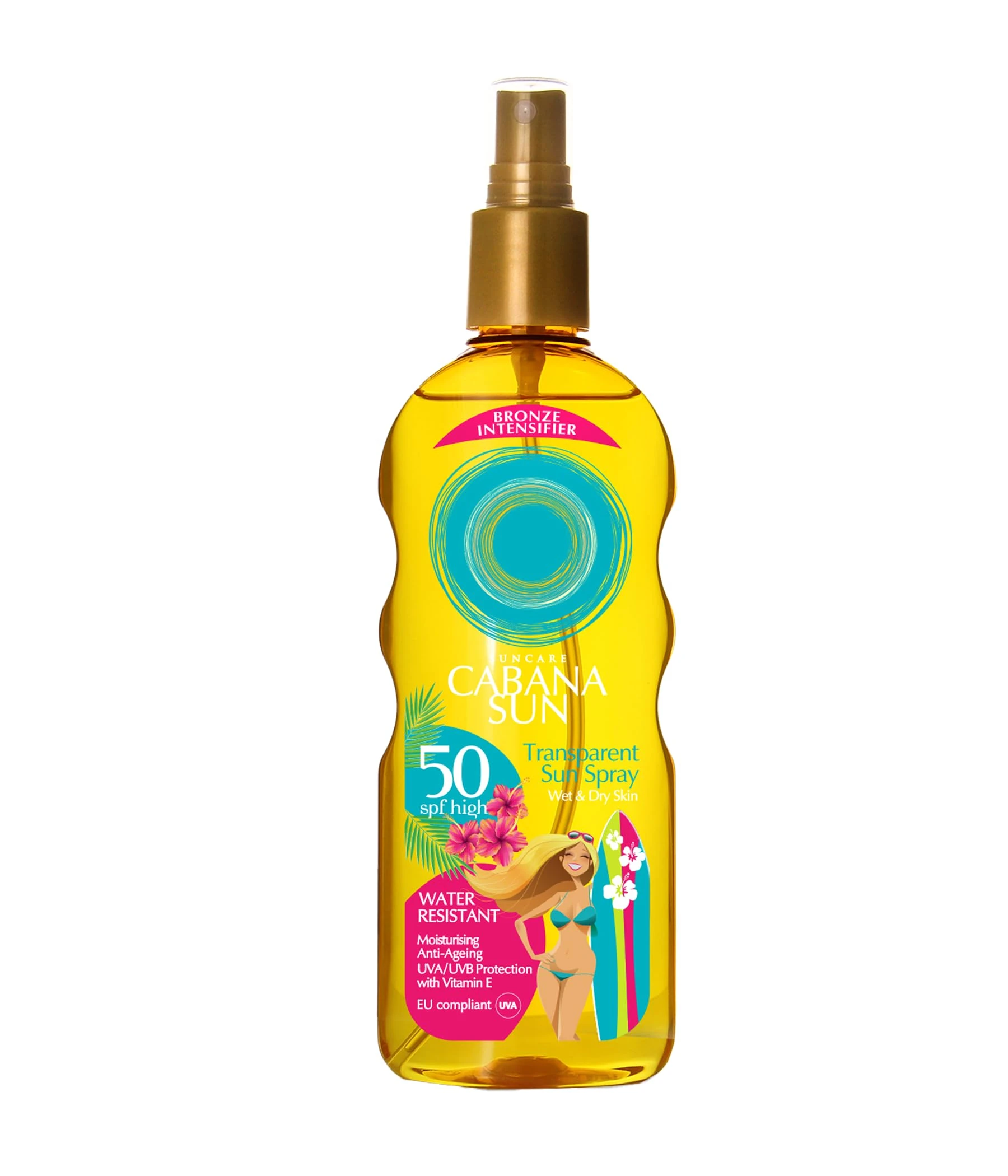 Cabana Sun Dry Oil Wet Skin Spray with SPF50, 200 ml