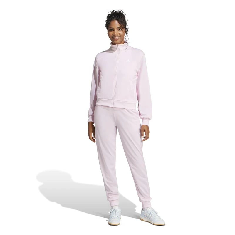 adidas Women's ESSENTIALS FEELCOZY TRACKSUIT, Clear Pink, L