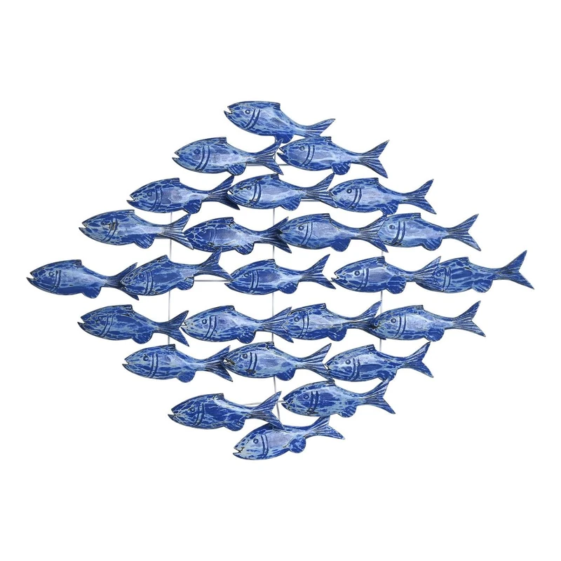 Home ESPRIT Mediterranean Fish Wall Decor 89 x 10 x 65 cm - Image 1