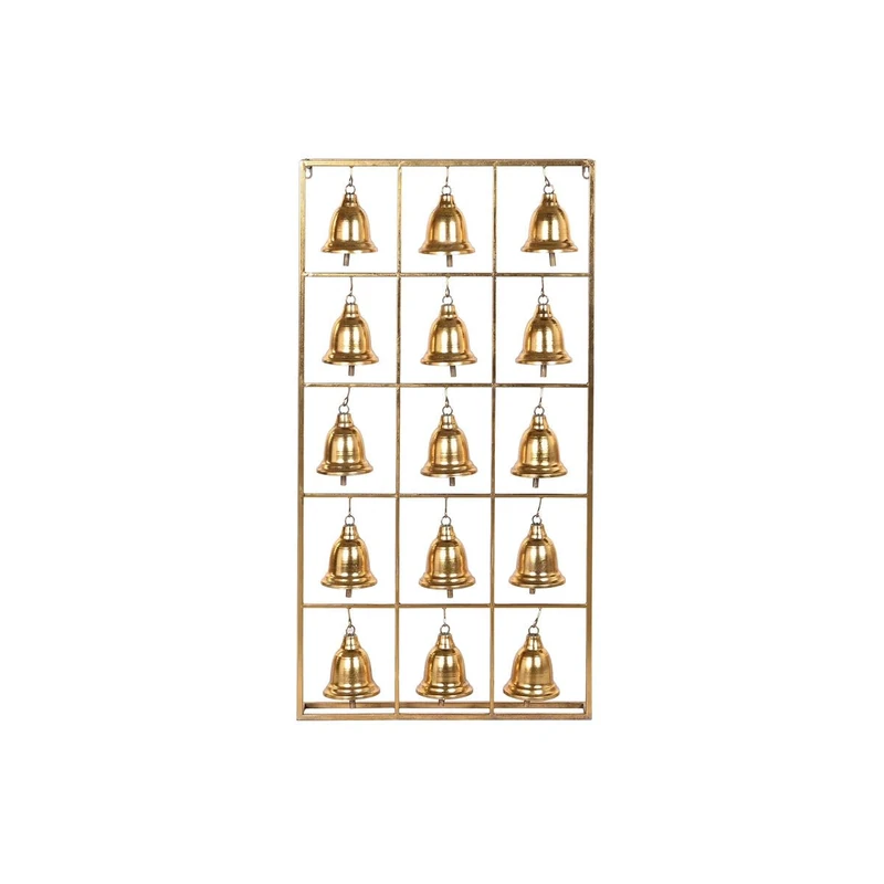 Home ESPRIT Wall Decor Gold Bells 50 x 10 x 97 cm - Image 1