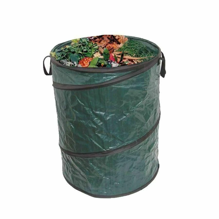 ADEPTNA Large 120L Heavy Duty Strong Pop Up Garden Waste Refuse Rubbish Bag with Handles - Reusable Garden Waste Sack (Pack of 1)