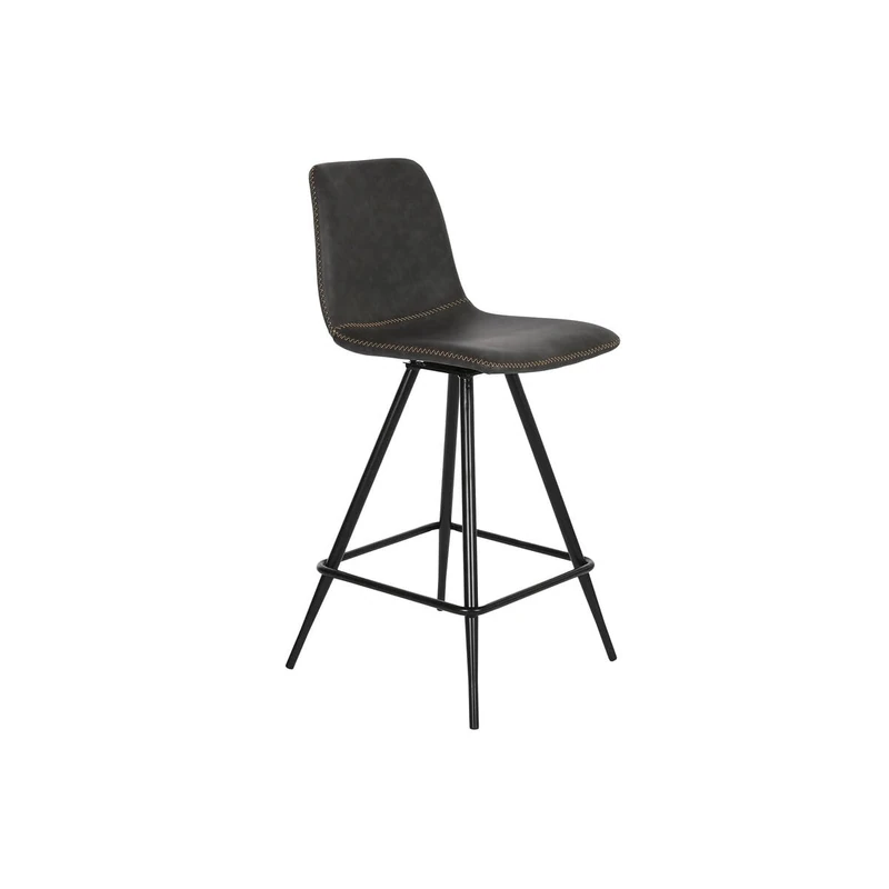DKD Home Decor Stool Black Dark Grey Metal 41 x 50 x 93 cm - Image 1