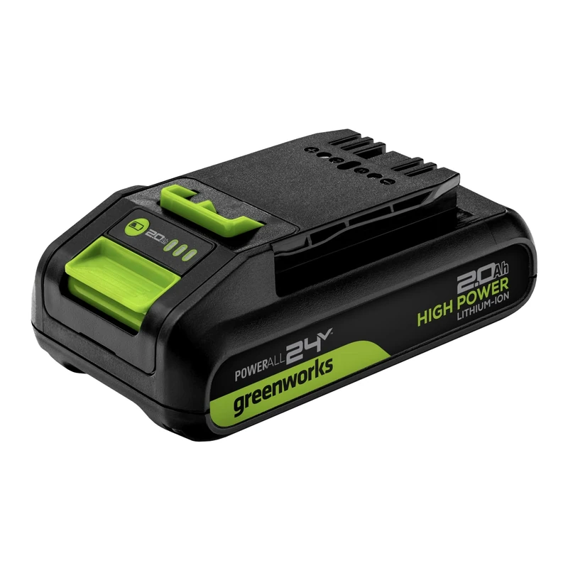 Greenworks 24 V 2Ah Battery High Power Rechargeable Lithium-Ion Battery Compatible With All Devices of the 24 V Greenworks Tools Series-G24B2HP750