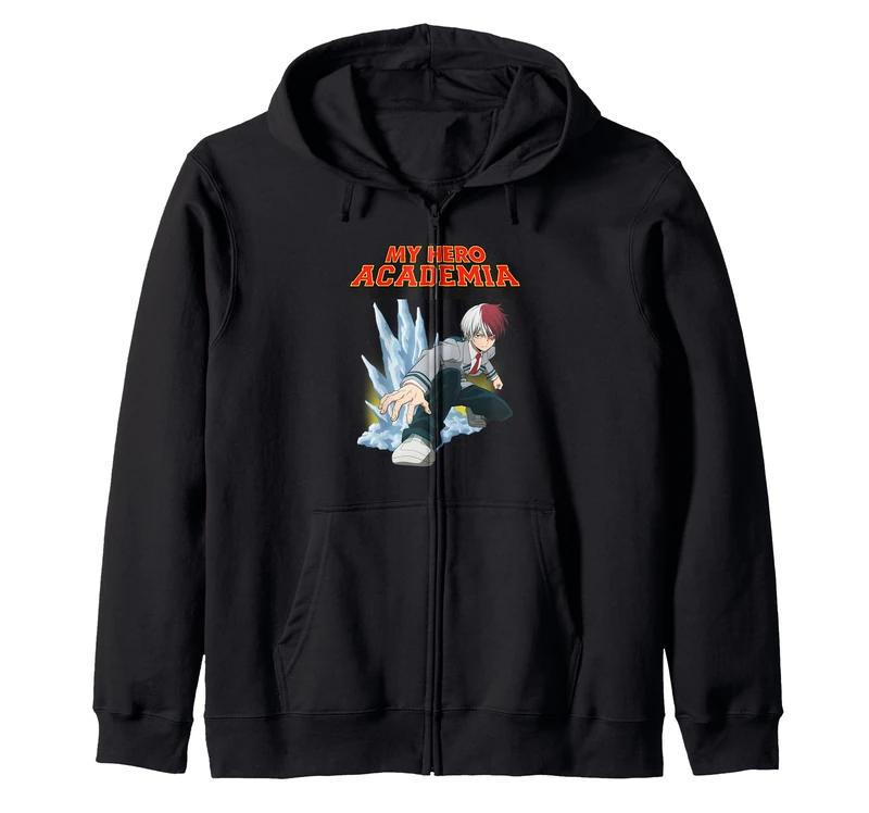 My Hero Academia Shoto Todoroki Half-Cold Half-Hot Zip Hoodie