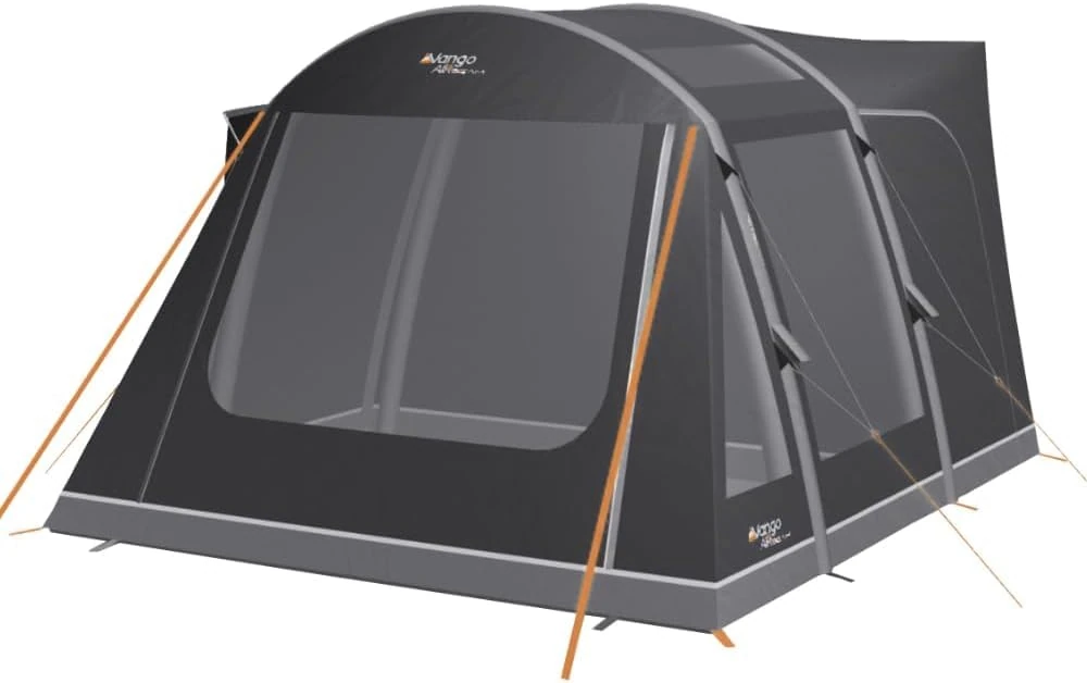 Vango Kela Pro Air Driveaway Awning | Inflatable AirBeam Campervan Awning - Ripstop 6000mm HH with ColourLok | Storm Straps, Dual Action Pump & Steel Rock Pegs Included (Tall (255-295cm))