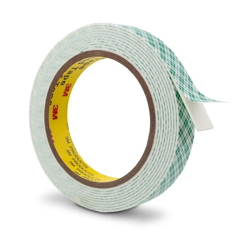 Double Sided Foam Tape Compatible with 3M 19mm x 300cm Double Coated Urethane Strong White 1 Pack Adhesion Polyurethane Tape for Bonding Attaching Mounting Interior Signage Nameplates DIY Card