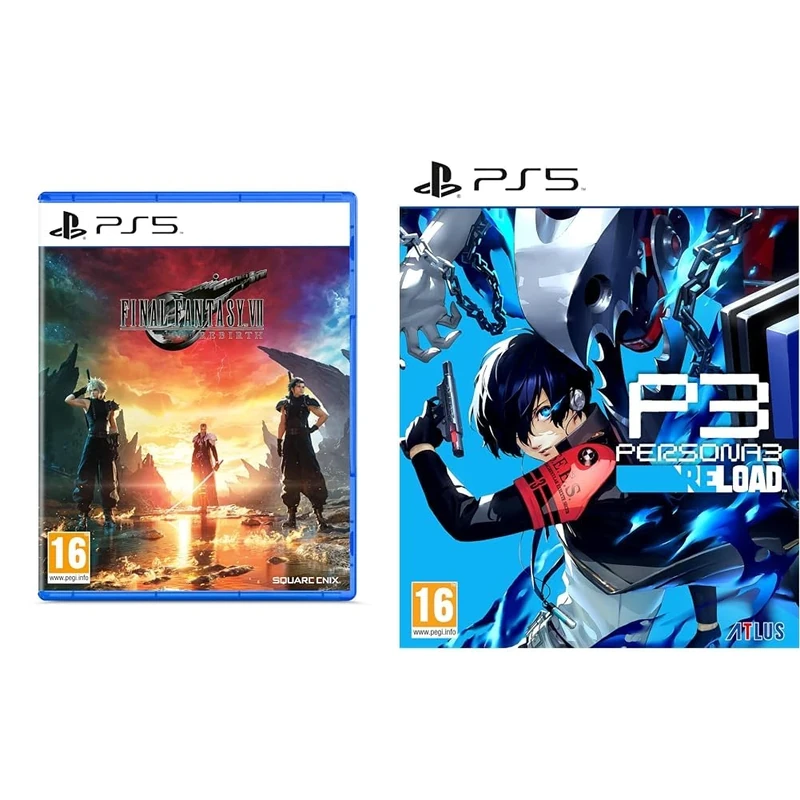 FINAL FANTASY VII REBIRTH (PlayStation 5) (Includes Amazon Exclusive In-Game Shinra Bangle) & Persona 3 Reload (PlayStation 5)