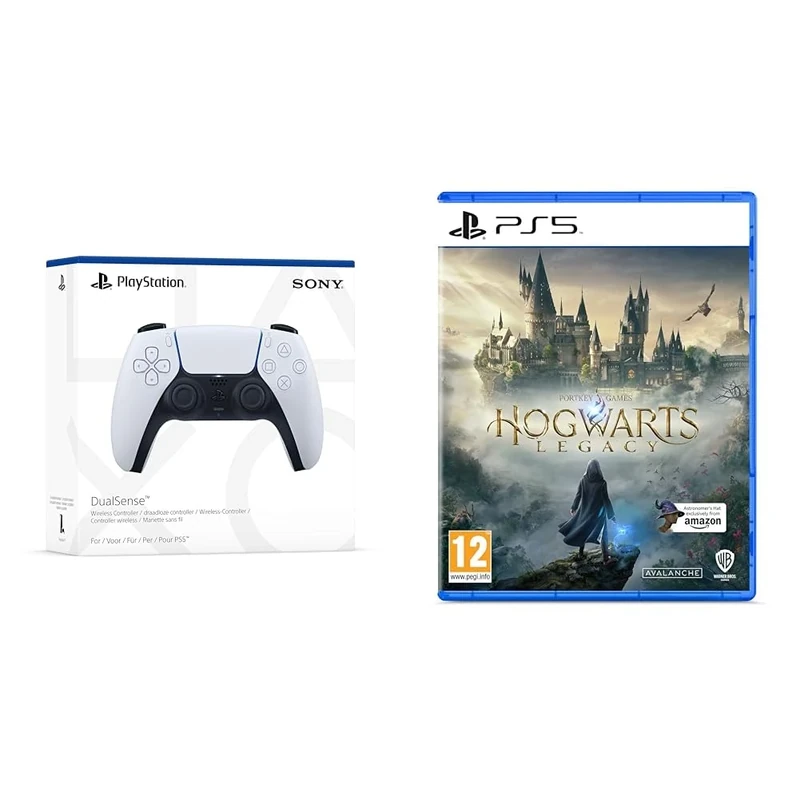 Playstation 5 DualSense Wireless Controller & Hogwarts Legacy PS5 (Amazon Exclusive)