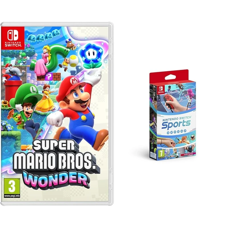 Super Mario Bros. Wonder (Nintendo Switch) & Switch Sports (Nintendo Switch)