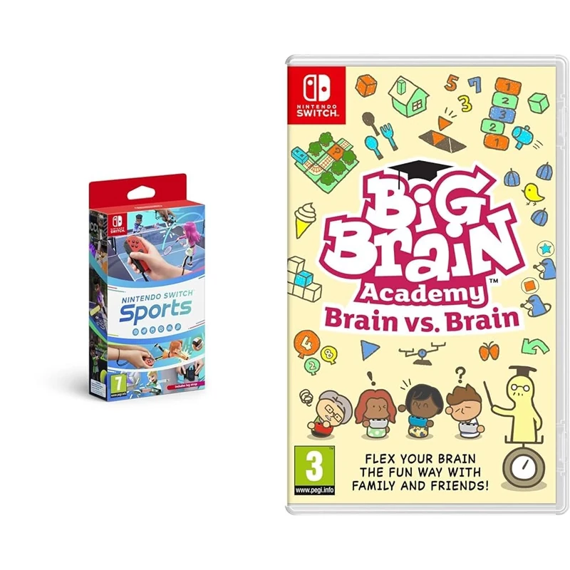 Nintendo Switch Sports (Nintendo Switch) & Big Brain Academy: Brain vs Brain (Nintendo Switch)