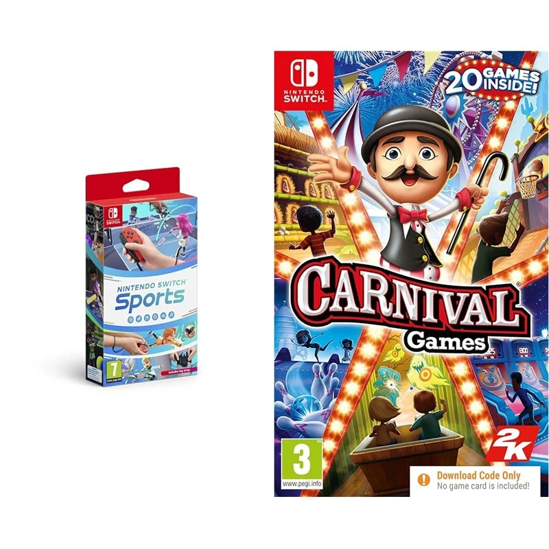 Nintendo Switch Sports (Nintendo Switch) & Carnival Games (Nintendo Switch)